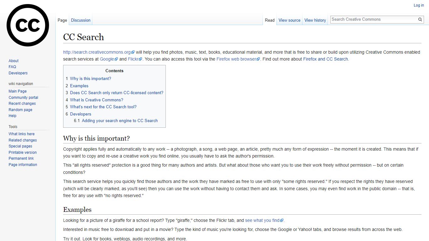 CC Search - Creative Commons